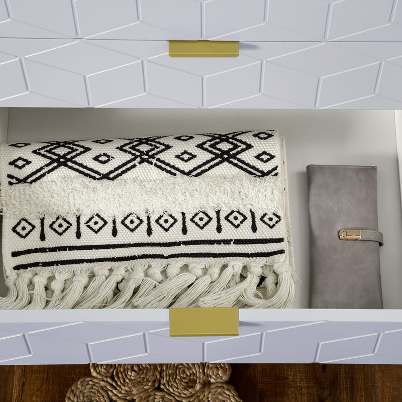 HOMCOM Accent Chest of Drawers, 5-Drawer Storage Organizer Unit for Bedroom