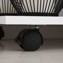 Vinsetto Desk Side Printer Stand - Table with Wheels, Rolling Printer Cart, White