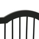 PawHut Freestanding Pet Gate Safety Barrier 3 Pannel w/ Support Feet Black