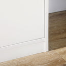 HOMCOM Freestanding Bathroom Cabinet with 4 Drawers and Door Cupboard White