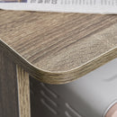 HOMCOM Kitchen Storage Unit Microwave Cart Trolley w/ Cabinet Wheels Shelf Grey