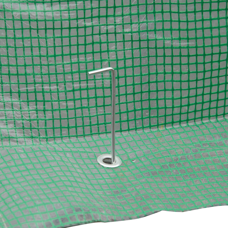 Outsunny Portable Pop-up Walk in Greenhouse w/ Door Windows 2.4 x 1.8 x 2.4m