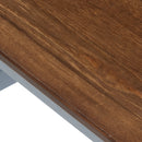 HOMCOM Dining Chairs Set of 2, Pine Wood Frame, Cross Back for Kitchen Grey