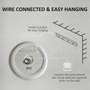 kleankin LED Dimming Lighted Bathroom Mirror with Smart Touch, Anti-Fog, 70cm