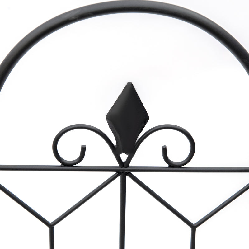 Outsunny 5PCs Decorative Garden Fencing Metal Border Edging