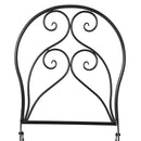 Outsunny 3 PCs Garden Bistro Set W/ Balcony Table and Chairs Metal Frame