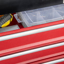 DURHAND Lockable 4 Drawer Tool Chest w/ Ball Bearing Slide Drawer 51cmx22cmx40cm
