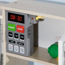 HOMCOM Corner Kids Kitchen w/ Sound Light, Phone, Microwave, Oven, Range Hood