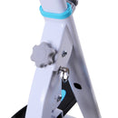 HOMCOM Foldable Stepper Adjustable Step Machine w/ Handlebar LCD Display, White