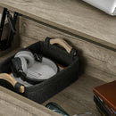 HOMCOM Lift Top Coffee Table w/  Hidden Storage Compartment & Shelves Oak