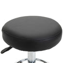 Vinsetto Round PU leather Salon Beautician Stool Adjustable Height w/ Footrest