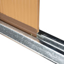 Outsunny 13 X 11ft Outdoor Garden Storage Shed W/2 Doors Galvanised Metal Yellow