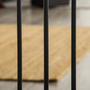 PawHut Dog Gate Pet Safety Gate W/ Cat Door Auto Close Pine Decor 74-80 cm Wide