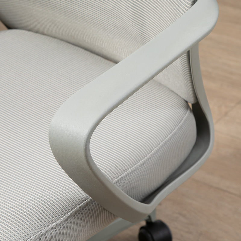Vinsetto Mesh Back Office Chair w/ Adjustable Height Padded Headrest Grey