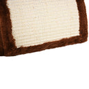 PawHut Cat Tree Plush Scratcher Kitty Activity Play Center Tunnel Dangling Ball