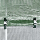 Outsunny 4 x 3M Walk-in Garden Polytunnel Greenhouse Galvanised Steel W/ Door