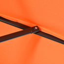 Outsunny 2m Parasol Patio Umbrella, Outdoor Sun Shade With 6 Ribs Orange