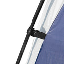 Outsunny Outdoor Gazebo Event Dome Shelter Party Tent For Garden Blue And Grey