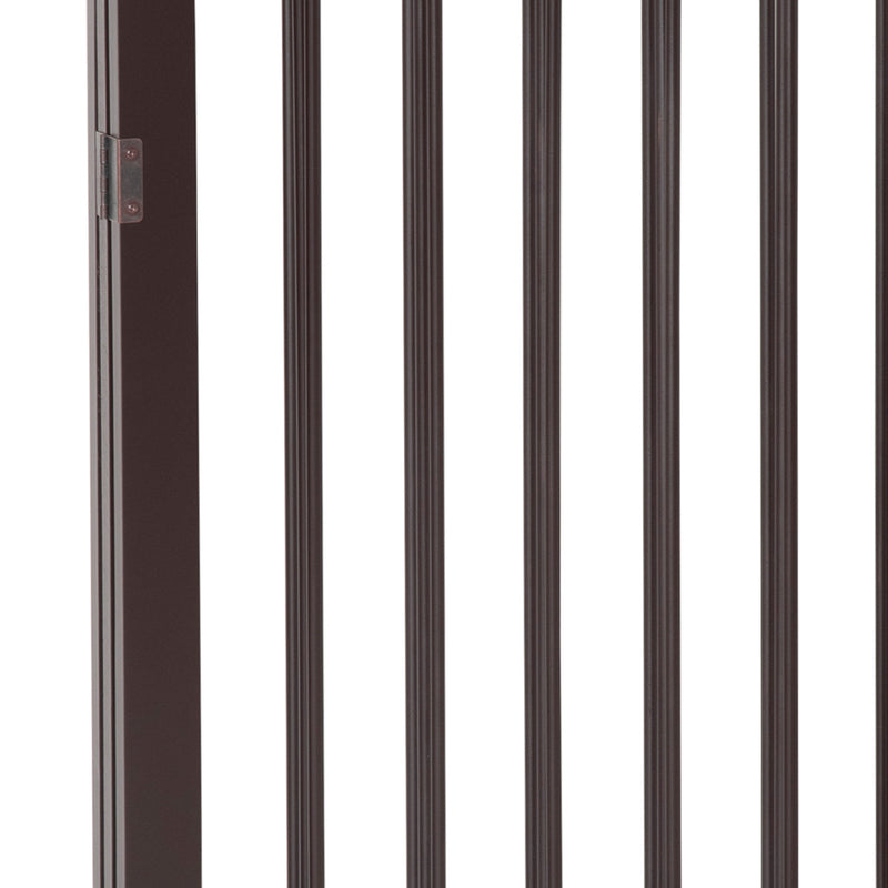 Pawhut Folding Pet Gate Fence Free Standing Child Safety Indoor Wood Durable