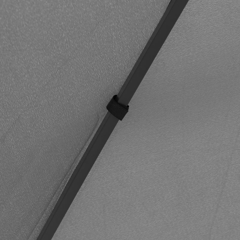 Outsunny 3x3(m) Outdoor Patio Gazebo Pavilion Canopy Tent Steel Frame Grey