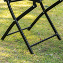 Outsunny 3 Piece Patio Dining Set - Black