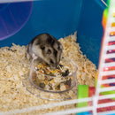 PawHut Hamster Cage w/ Water Bottle, Exercise Wheel, Tubes, Ramps - Blue