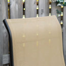 Outsunny Set Of 2 Outdoor Sun Recliner Loungers with Adjustable Footrest, Beige