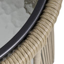 Outsunny 3 PCS Webbed PE Rattan Outdoor Patio Set w/ Cushions Steel Frame Brown