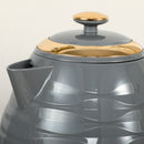 HOMCOM Kettle And Toaster Set 1.7L Rapid Boil Kettle & 4 Slice Toaster Grey