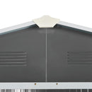 Outsunny 7.7 x 5.7ft Garden Storage Shed with Double Sliding Door Outdoor Grey