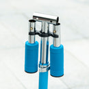 HOMCOM Kids Scooter 2 Wheels W/ Lights Music Adjustable Height Foldable - Blue