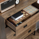 HOMCOM Chest of Drawers, 4 Drawer Unit Storage Chest Bedroom Living Room