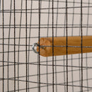 PawHut Wood & Steel Aviary Bird Cage w/ Standing Pole, Nest, Slide-Out Tray