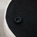 HOMCOM Modern Fabric Storage Ottoman With Removable Lid, Set Of 2, White