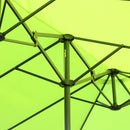 Outsunny 4.6M Garden Patio Umbrella Canopy Parasol Sun Shade w/o Base Green