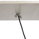 HOMCOM Floor Lamp Reading Lamp with 3-Tier Storage Shelf for Home Office Oak