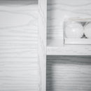 kleankin Bathroom White Cabinet Wall Mounted Storage Organiser w/ Mirrored Door