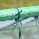 Outsunny Greenhouse Flower Planter Mini Zipper Garden Patio Steel 1.8 M