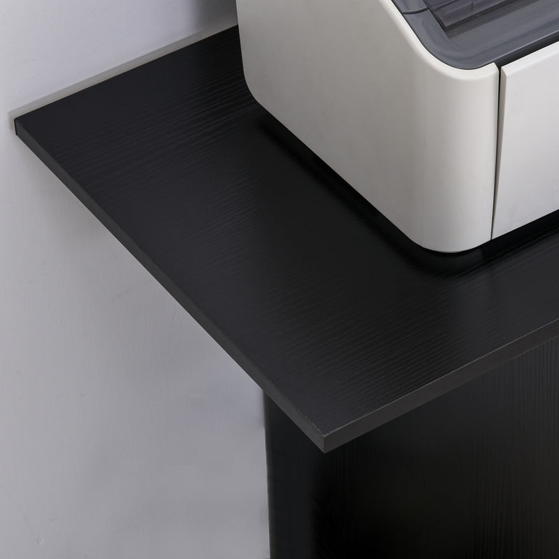 Vinsetto Desk - Table - Side Printer Stand with Wheels, Rolling Printer Cart, Black