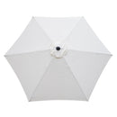 Outsunny 2.8m Patio Umbrella Parasol Outdoor Table Umbrella 6 Ribs Off-White