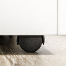 HOMCOM 2-Tier Storage Shelves Kitchen Cart Shelf Unit with Wheels, White