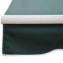 Outsunny Garden Sun Shade Canopy Retractable Awning, 2.5 X 2m, Green