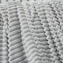 HOMCOM Flannel Fleece Blanket Double Size Throw Blanket for Bed 203x152cm Grey