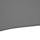 Outsunny 2.5M Offset Roma Patio Umbrella W/ 360° Rotation and Base, Dark Grey