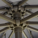 Outsunny 2.7m Cantilever Banana Parasol Outdoor Sun Shade w/ Crank, Dark Grey