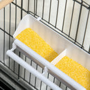 PawHut Large Bird Cage Budgie Cage for Finch Canaries Parrot with Stand Grey