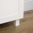 HOMCOM Kitchen Cupboard Storage Cabinet with Drawer, Countertop, White