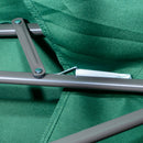 Outsunny 2.7m Cantilever Banana Parasol Outdoor Sun Shade w/ Crank, Green