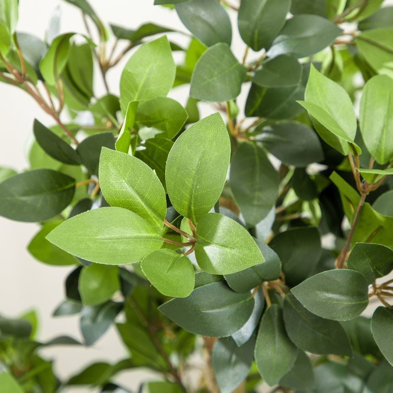 HOMCOM Potted Artificial Plants Bay Leaf Laurel for Indoor Outdoor, 120cm