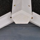 PawHut Rabbit Hutch Wood Bunny Cage For Outdoor Indoor W/ Pull Out Tray Ramp